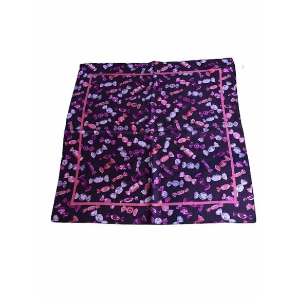 Kate Spade Candy Shop SWEETS SLG 100% Silk Bandana/ Scarf /Neckerchief - Picture 2 of 5